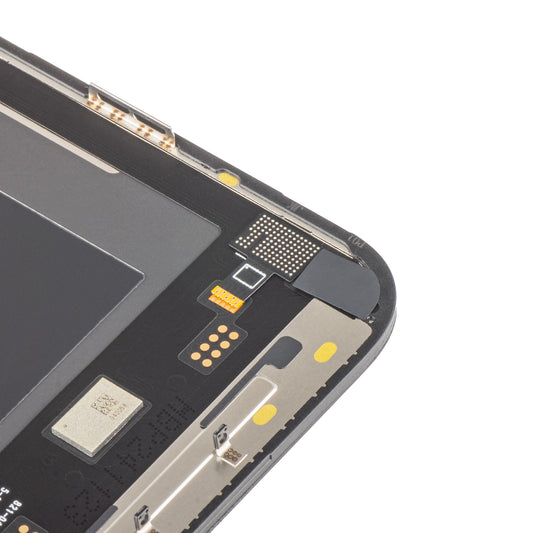 Dotykový displej JK pre Apple iPhone 14 Pro Max, s rámom, verzia s pohyblivým LCD displejom s integrovaným integrovaným obvodom, čierny