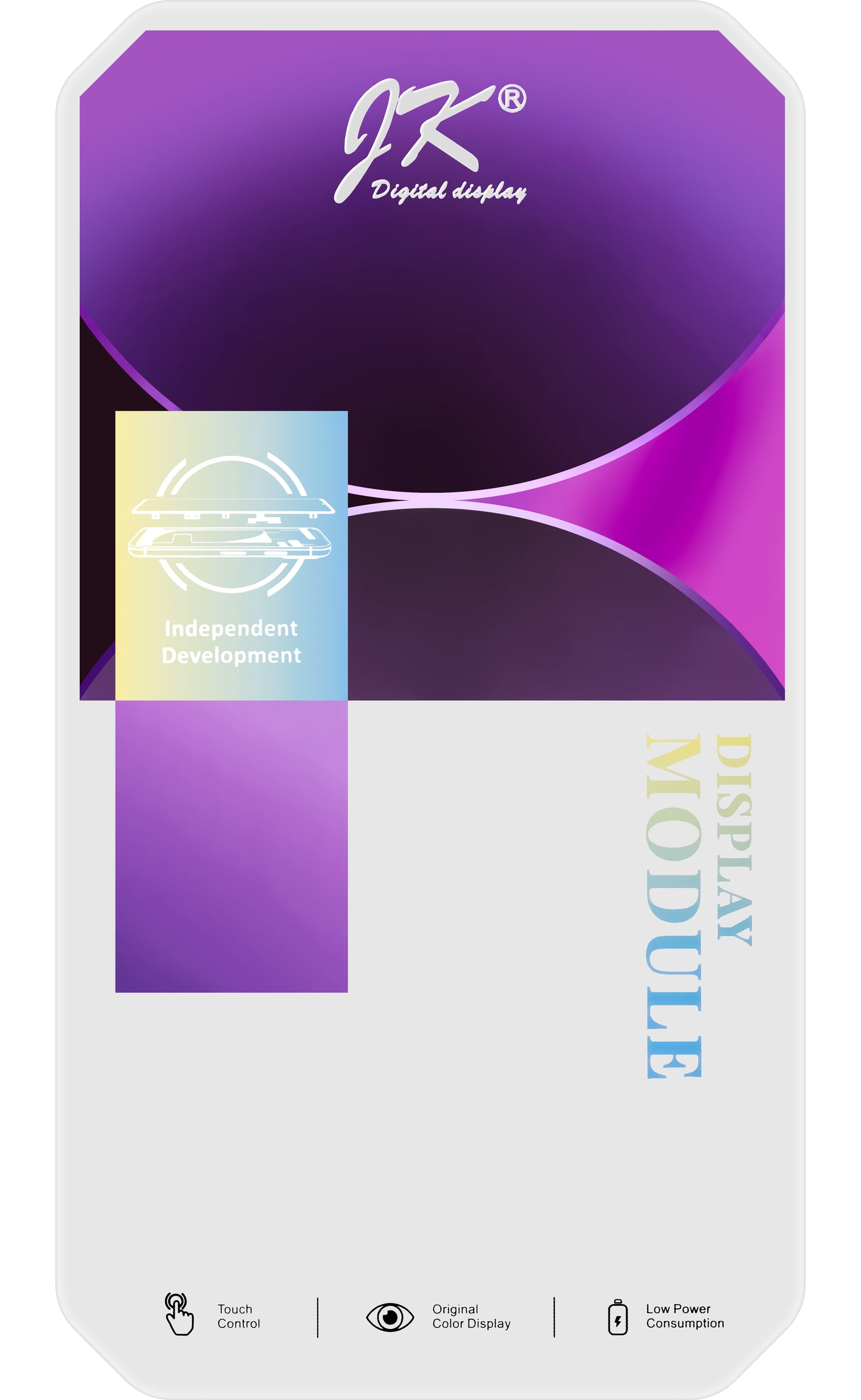 Dotykový displej JK pre Apple iPhone 14, s rámom, verzia In-Cell LCD, čierny