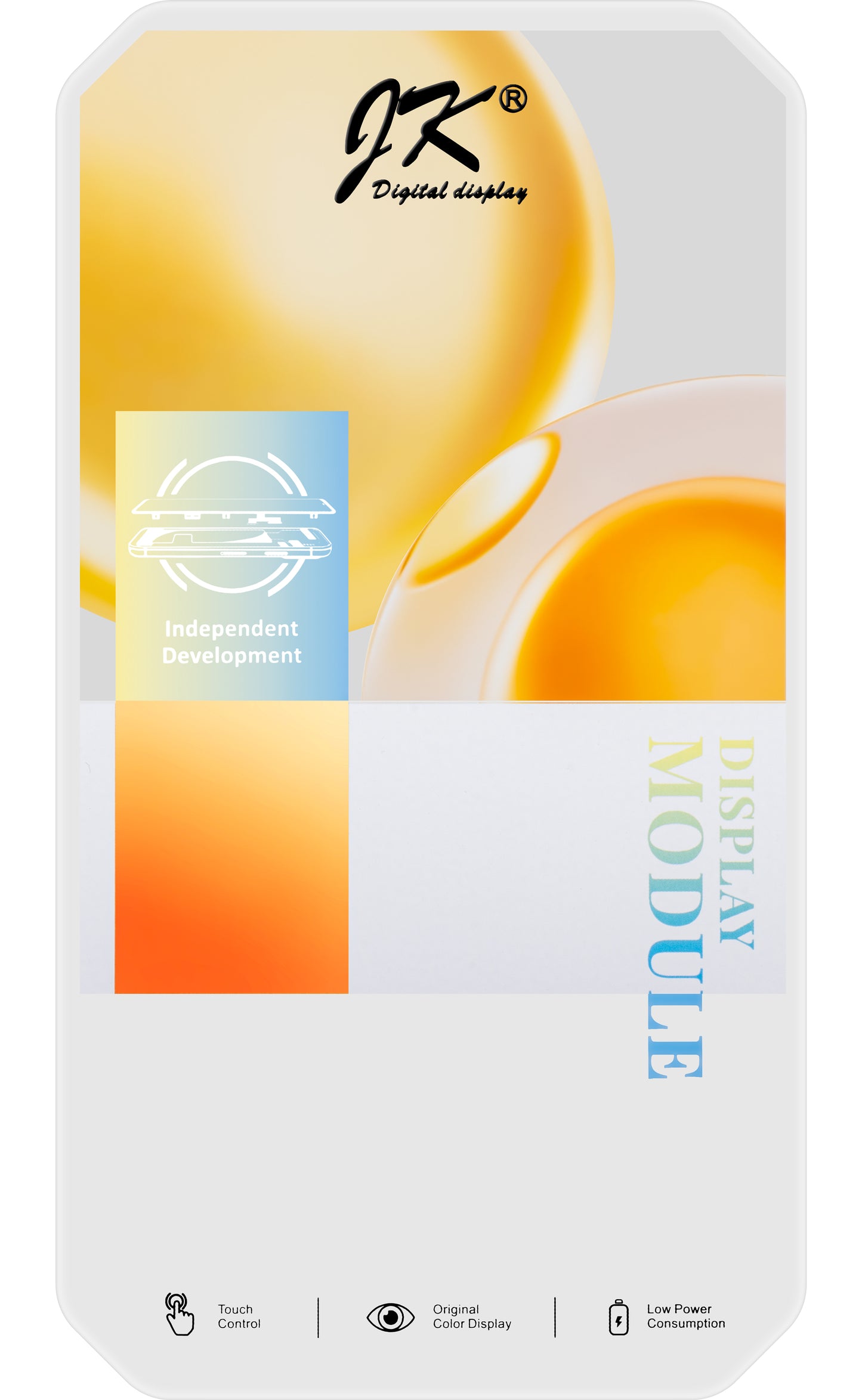 Dotykový displej JK pre Apple iPhone 14 Pro Max, s rámom, verzia s pohyblivým LCD displejom s integrovaným integrovaným obvodom, čierny