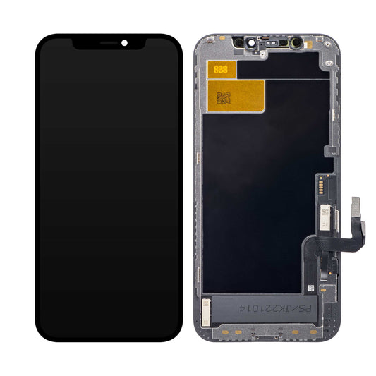 JK dotykový displej pre Apple iPhone 12 / 12 Pro, s rámom, verzia In-Cell LCD, čierny