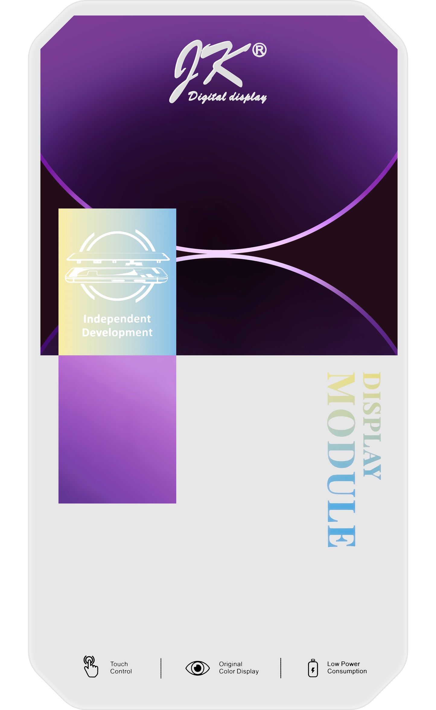 Dotykový displej JK pre Apple iPhone 13 mini, s rámom, verzia In-Cell LCD, čierny