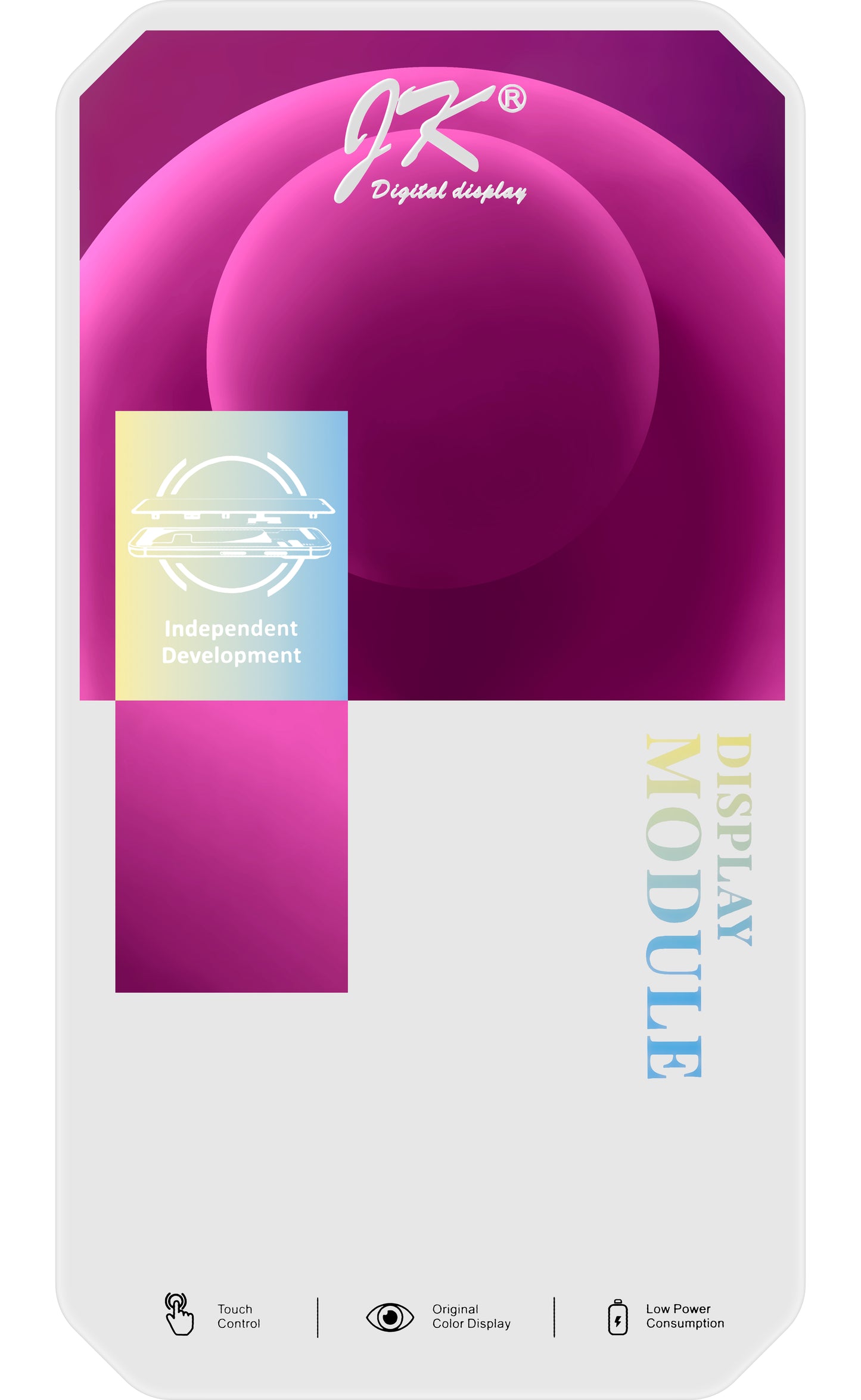 JK Dotykový displej pre Apple iPhone 12 mini, s rámom, verzia In-Cell LCD, čierny