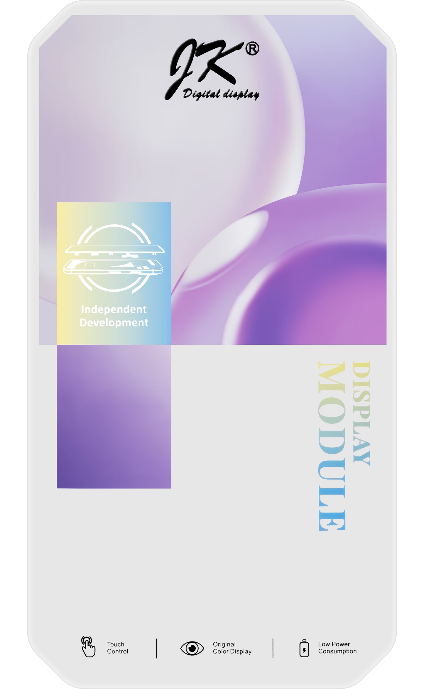 Dotykový displej JK pre Apple iPhone 14 Pro, s rámom, verzia s pohyblivým LCD displejom s integrovaným integrovaným obvodom, čierny