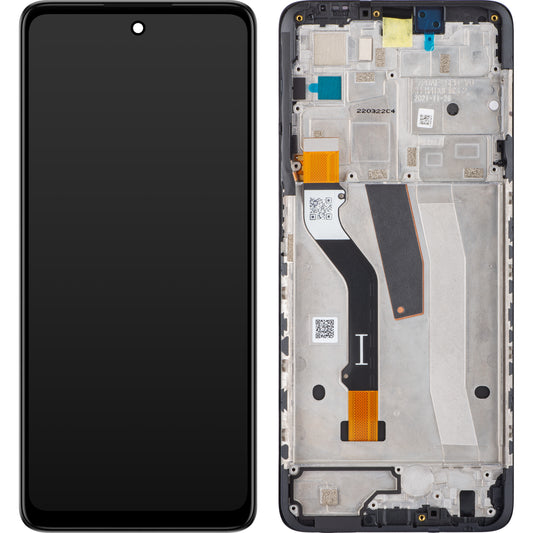 Dotykový displej Motorola Moto Moto G51 5G, s rámom, čierny, servisný balík 5D68C20028