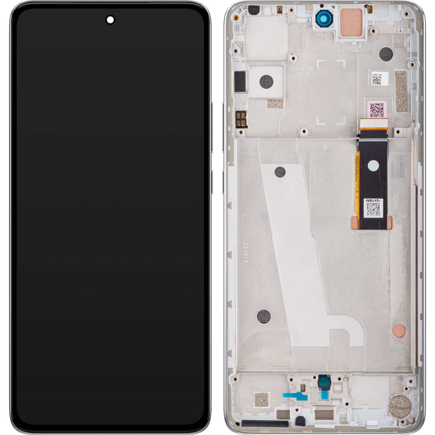 Motorola Edge 30 dotykový displej, s rámom, strieborný, servisný balík 5D68C20586