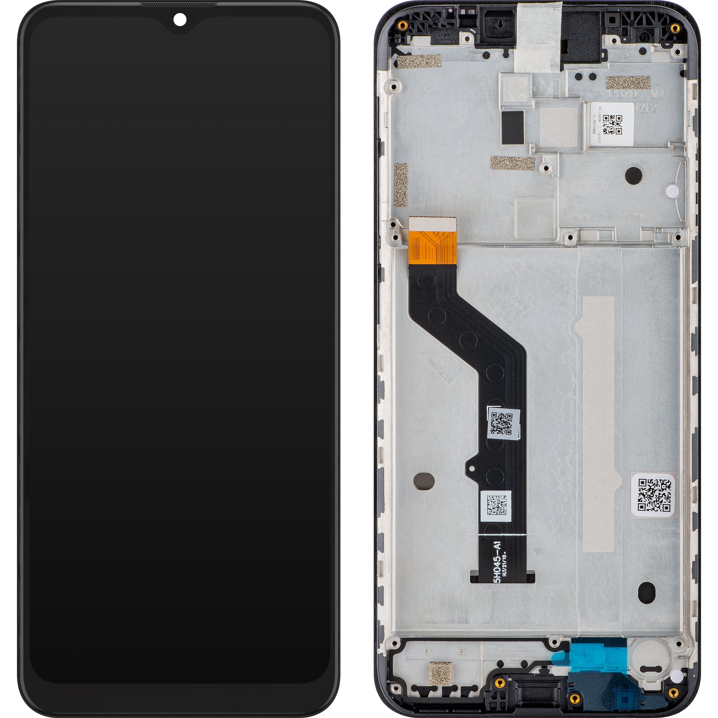 Motorola Moto Moto G9 Play dotykový displej, s rámom, čierny, servisný balíček 5D68C17397