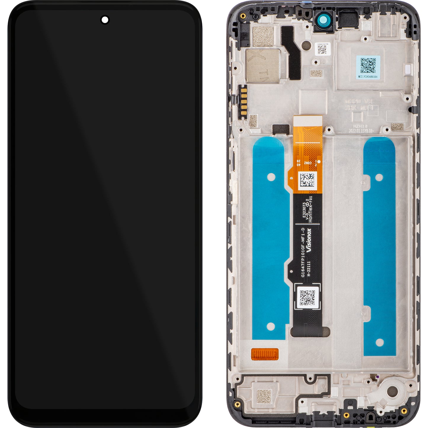 Motorola Moto Moto G31 (XT2173-3) Dotykový displej s rámom, čierny, servisný balík 5D68C19989