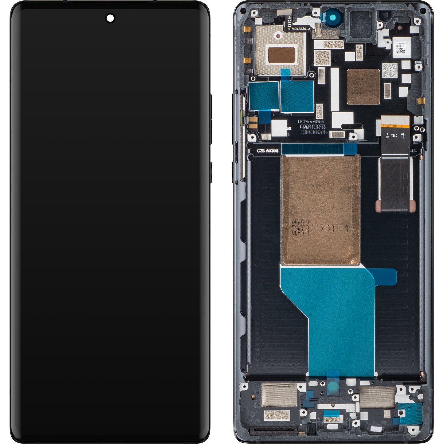Motorola Edge 30 Ultra dotykový displej, s rámom, čierny (Interstellar Black), servisný balíček 5D68C21452