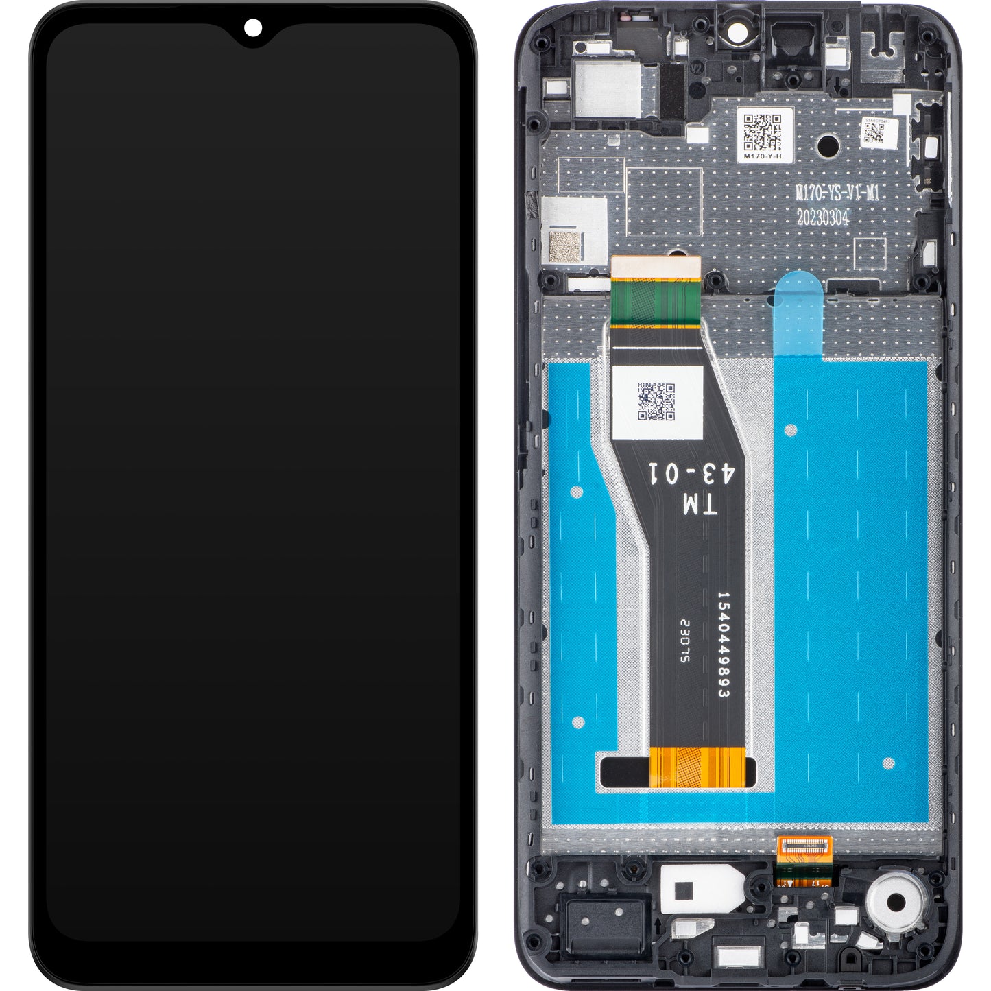 Motorola Moto Moto E13 dotykový displej s rámom, čierny, servisný balík 5D68C22340