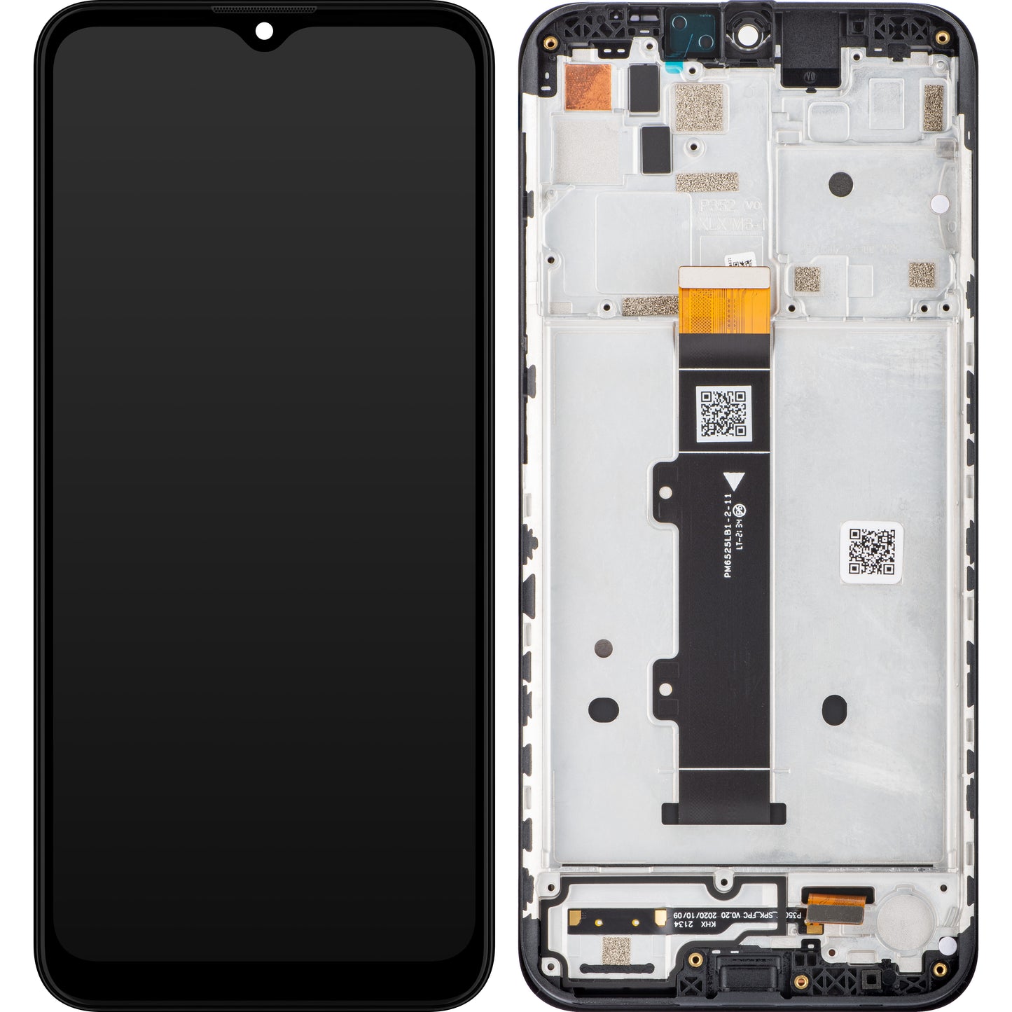 Motorola Moto Moto G20 dotykový displej, s rámom, čierny, servisný balíček 5D68C18521