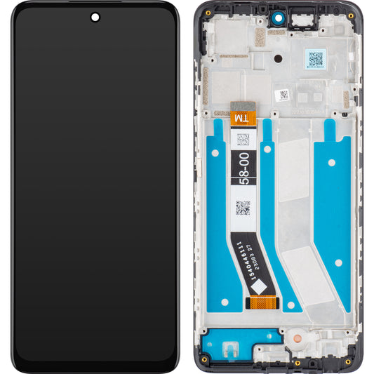 Motorola Moto Moto G73 dotykový displej, s rámom, čierny, servisný balíček 5D68C22272
