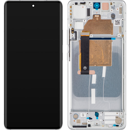 Motorola Edge 30 Fusion dotykový displej, s rámom, Aurora White, servisný balíček 5D68C21528