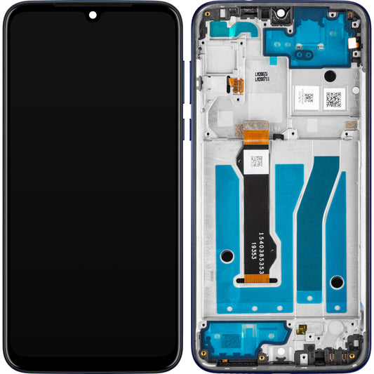Motorola Moto Moto G8 Plus dotykový displej s rámom, tmavomodrý, servisný balíček 5D68C15528