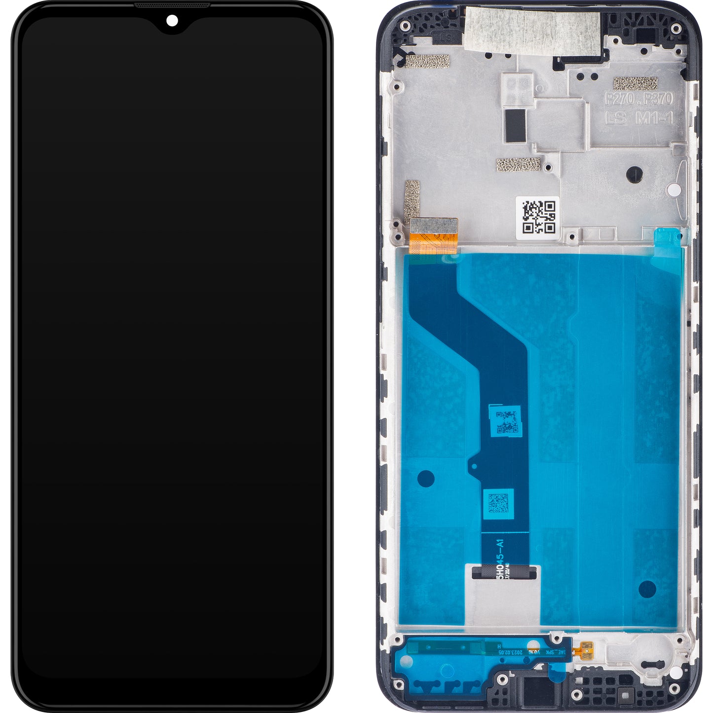 Motorola Moto Moto E7 Plus dotykový displej, s rámom, čierny, servisný balík 5D68C17416