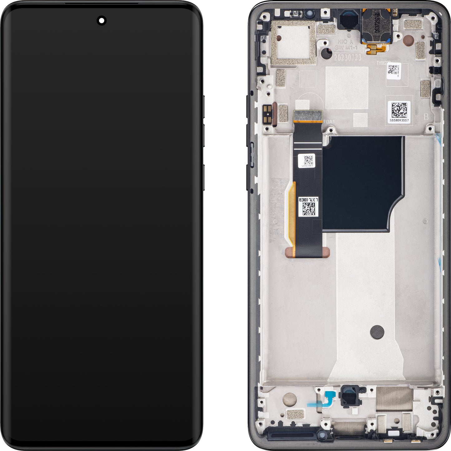 Motorola Edge 40 Neo dotykový displej, s rámom, verzia L3, čierna, servisný balík 5D68C23158