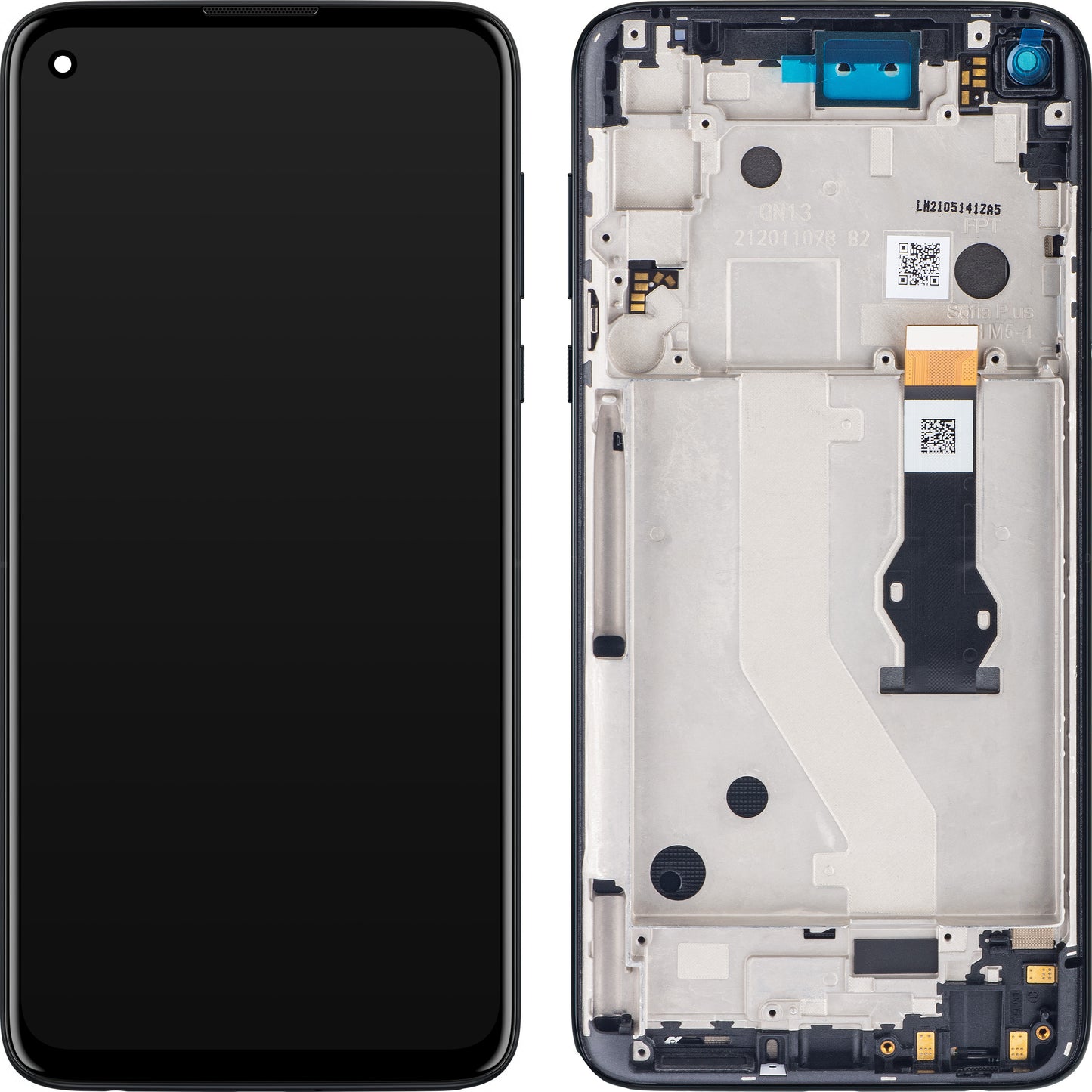 Dotykový displej Motorola Moto G Stylus 4G, s rámom, čierny (Mystic indigo), servisný balík 5D68C16275