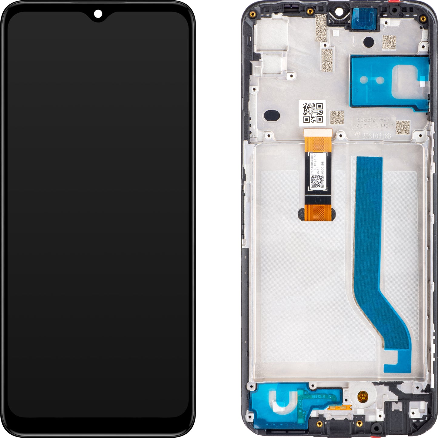 Dotykový displej Motorola Moto Moto G50 5G, s rámom, čierny, servisný balík 5D68C18927