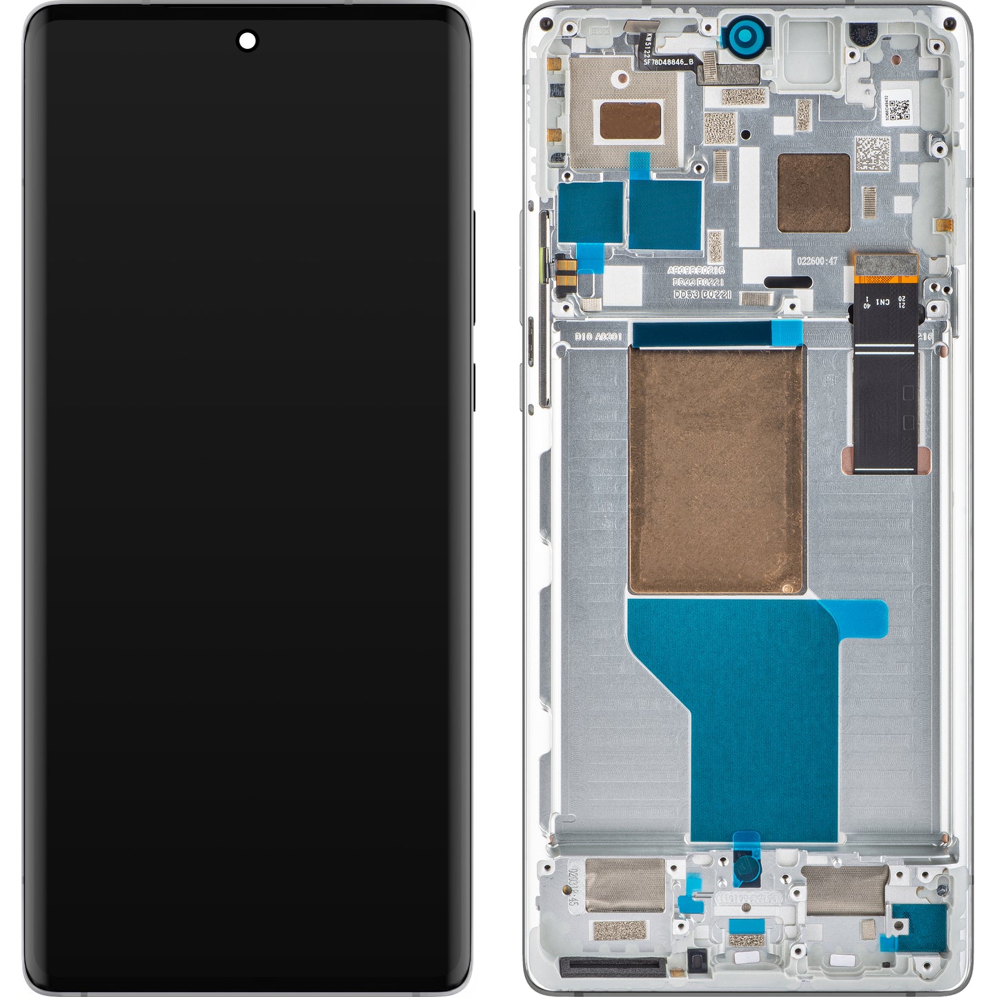 Motorola Edge 30 Ultra dotykový displej, s rámom, hviezdne biely, servisný balíček 5D68C21453