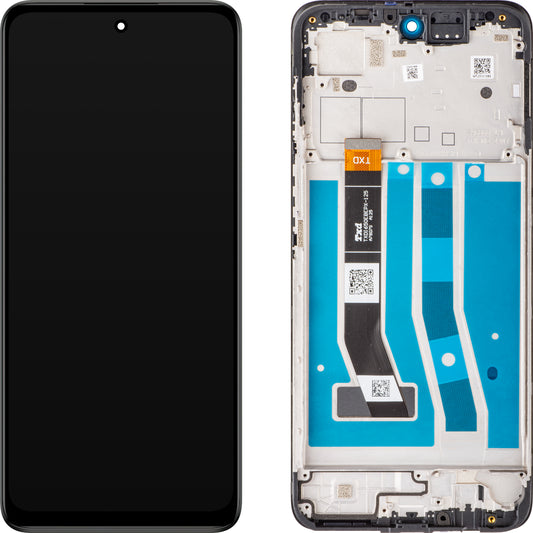 Motorola Moto Moto G54 dotykový displej, s rámom, čierny, servisný balíček 5D68C23304