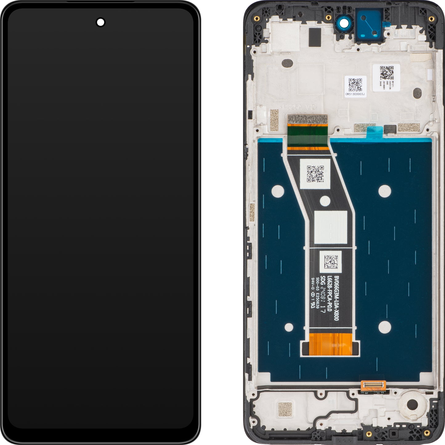 Motorola Moto Moto G24 dotykový displej, s rámom, čierny, servisný balíček 5D68C23810