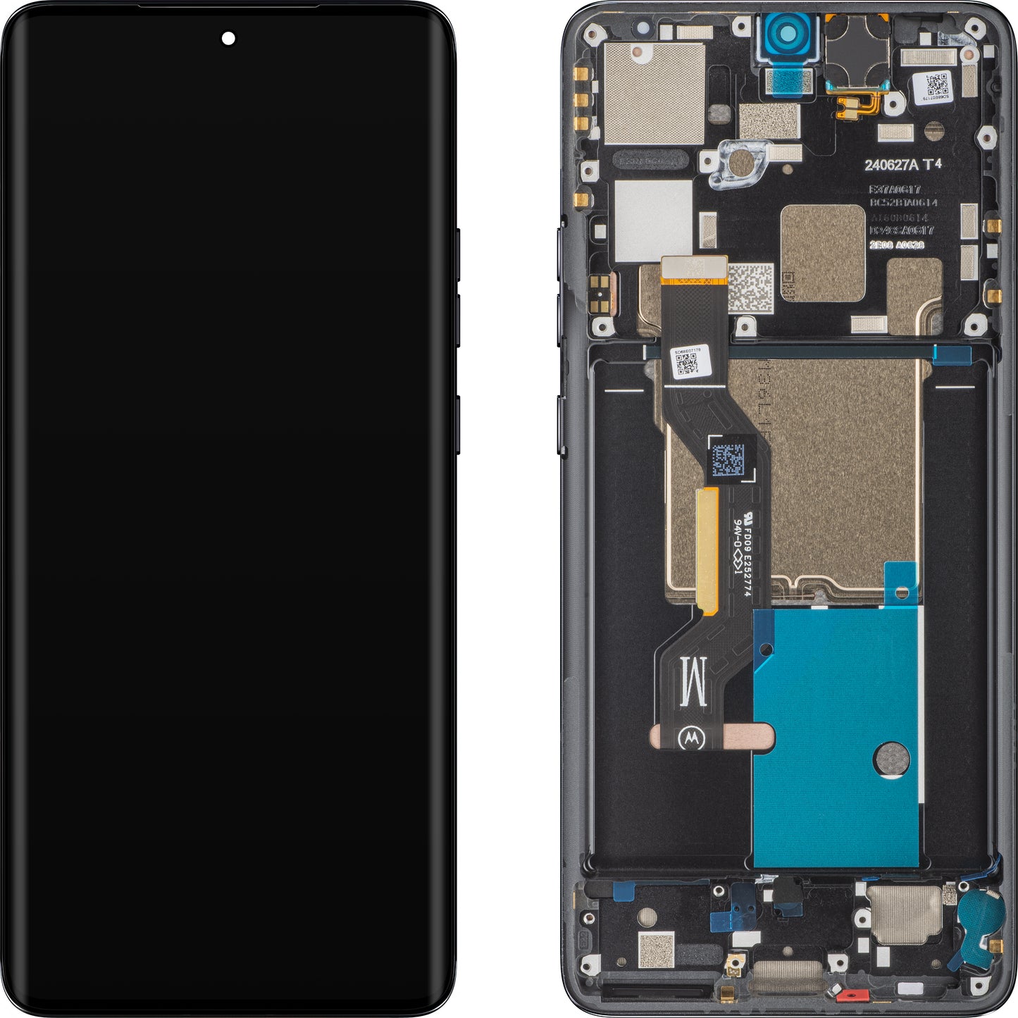 Motorola Edge 50 Pro dotykový displej, s rámom, čierny (Black Beauty), servisný balíček 5D68C24092