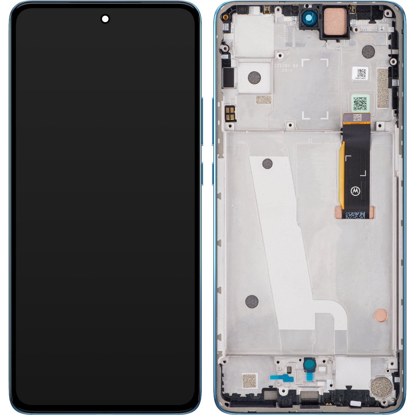 Motorola Edge 30 dotykový displej s rámom, zelená Aurora, servisný balíček 5D68C20585
