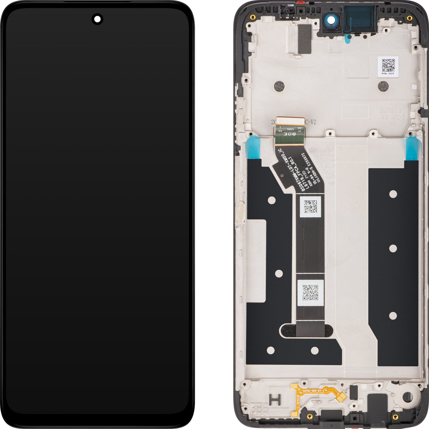 Motorola Moto Moto G35 dotykový displej, s rámom, čierny, servisný balíček 5D68C28856