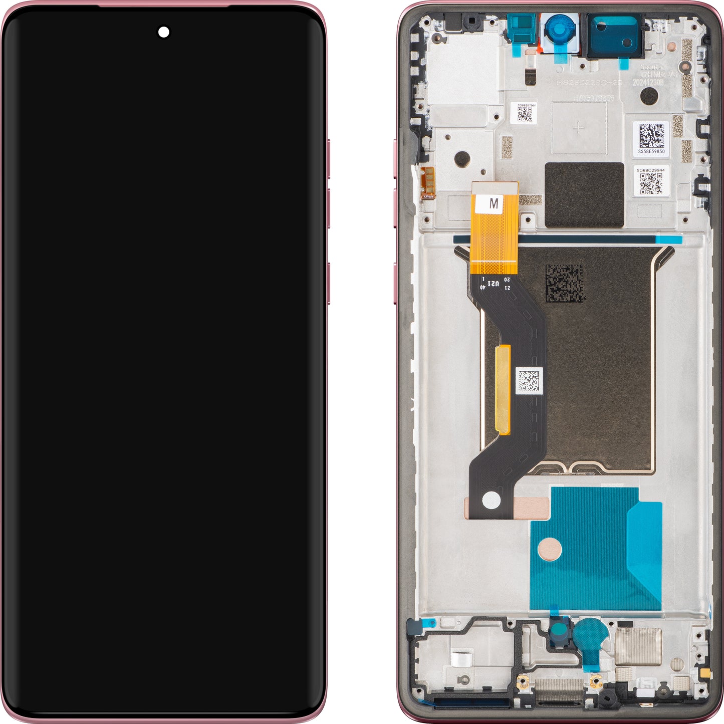 Displej s dotykovou obrazovkou Motorola Edge 60 Fusion, s rámom, Ružový (Pantone Zephyr), Servisný balíček 5D68C29880