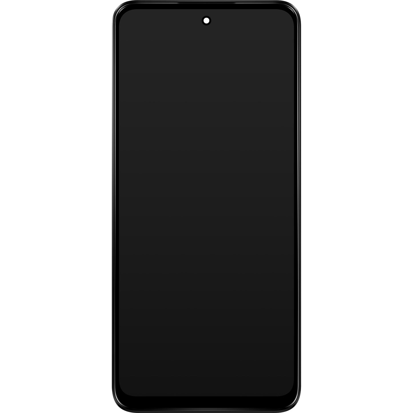 Motorola Moto G13 dotykový displej s dotykovým sklom, s rámom, čierny (matný uhlík), servisný balík 5D68C22318