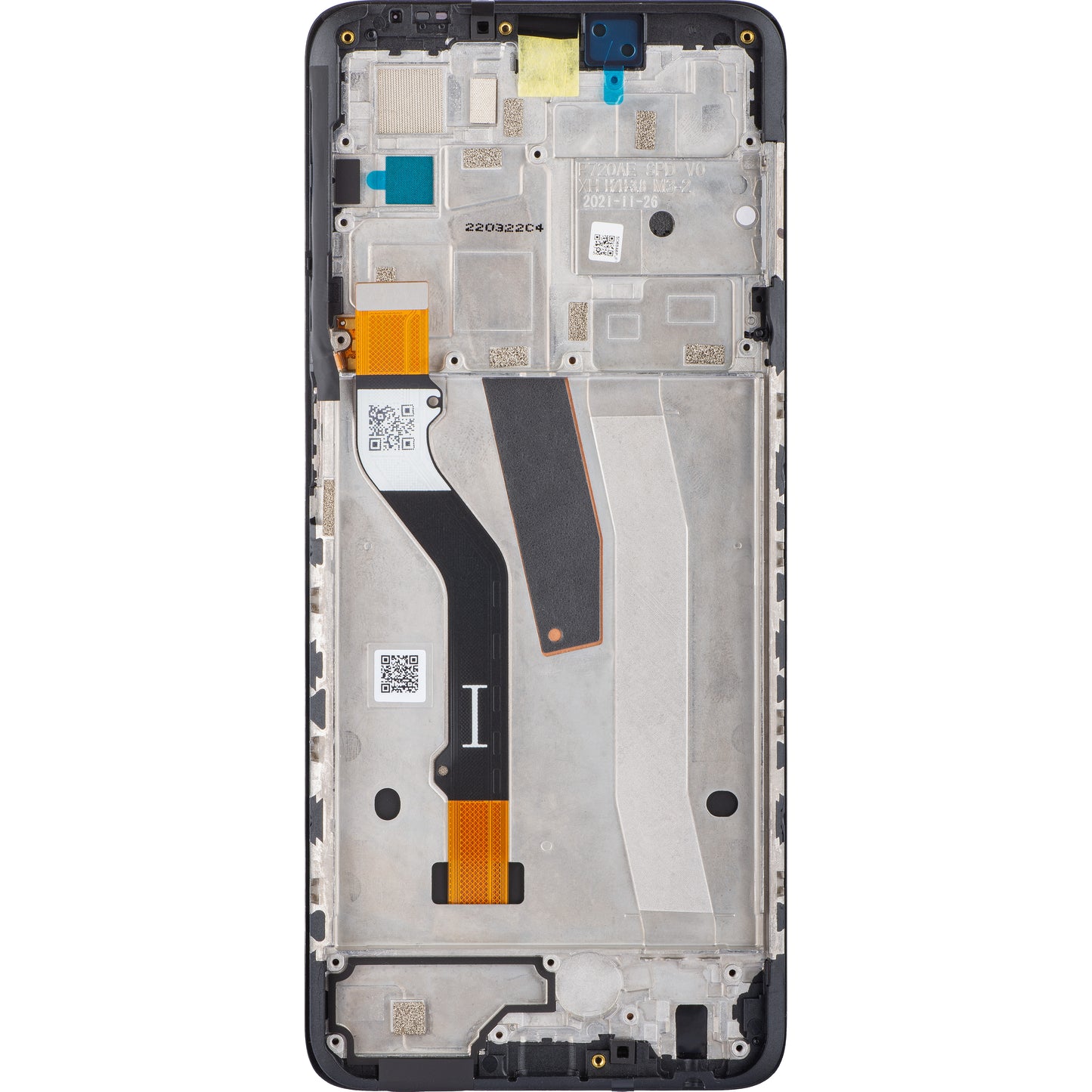 Dotykový displej Motorola Moto Moto G51 5G, s rámom, čierny, servisný balík 5D68C20028