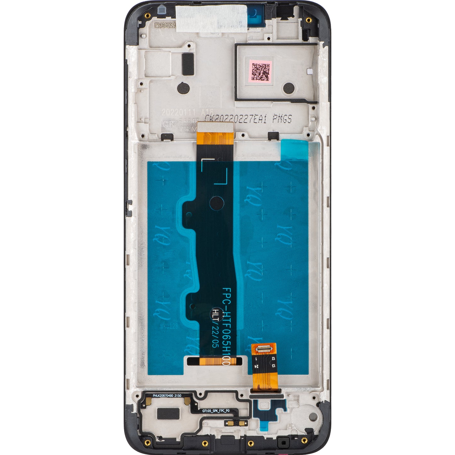Motorola Moto Moto E7i Power / E7 Power dotykový displej, s rámom, čierny, servisný balík 5D68C18235