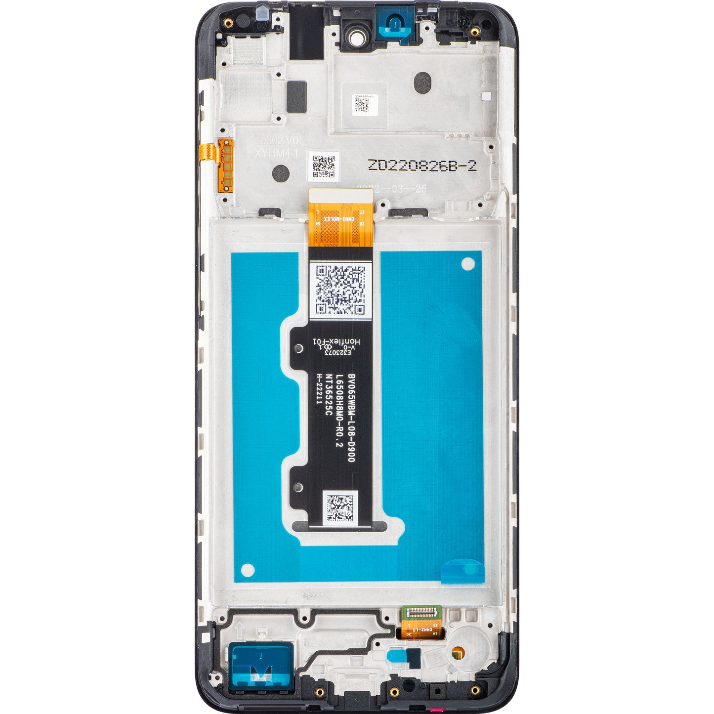 Motorola Moto E40 / E30 dotykový displej s rámom, čierny, servisný balíček 5D68C19697