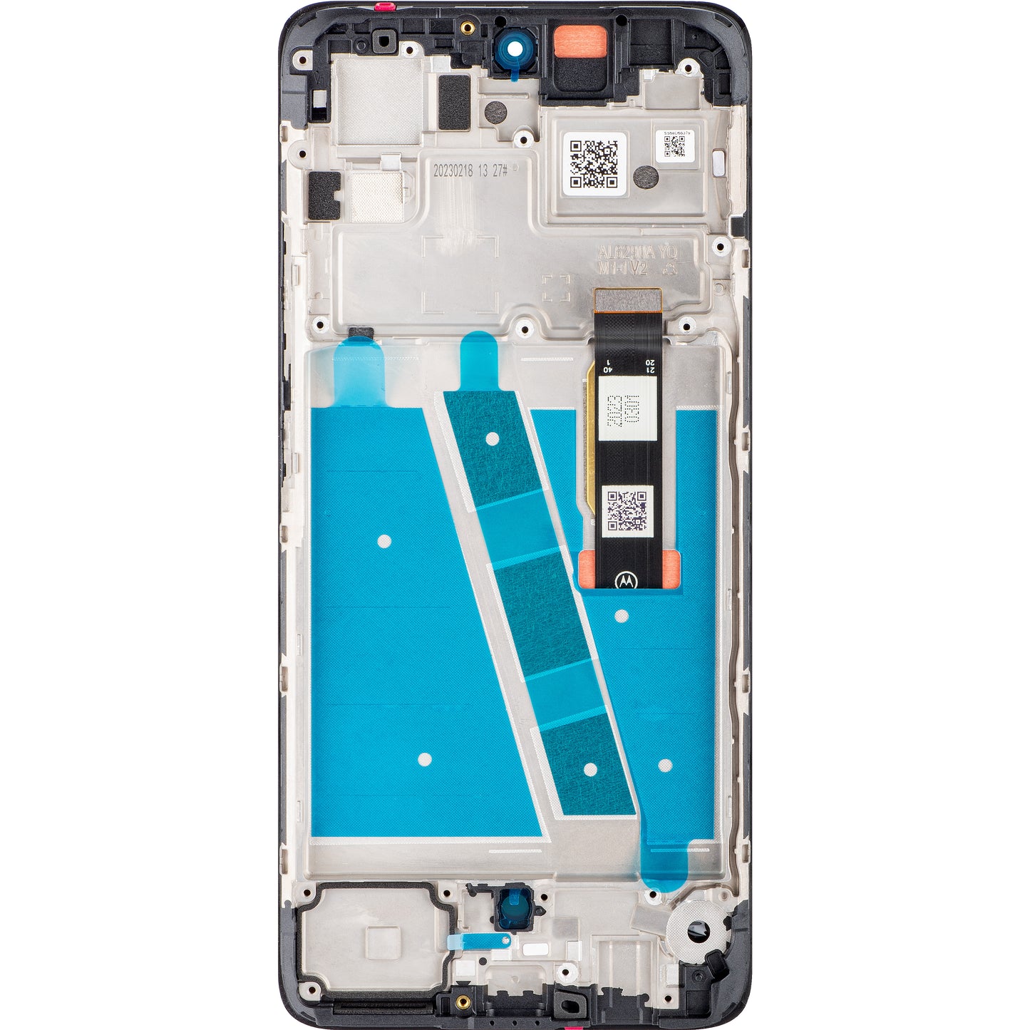 Motorola Moto Moto G72 dotykový displej, s rámom, čierny, servisný balíček 5D68C21701