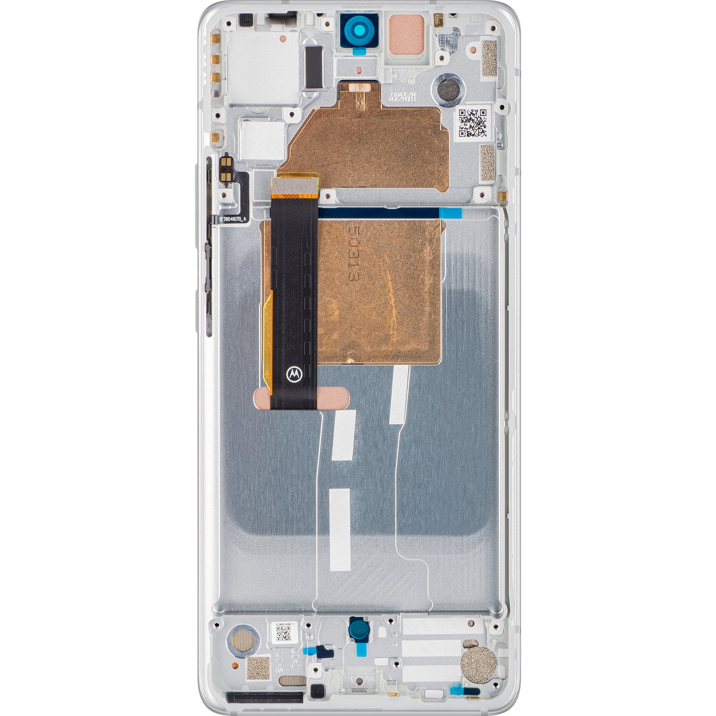 Motorola Edge 30 Fusion dotykový displej, s rámom, Aurora White, servisný balíček 5D68C21528