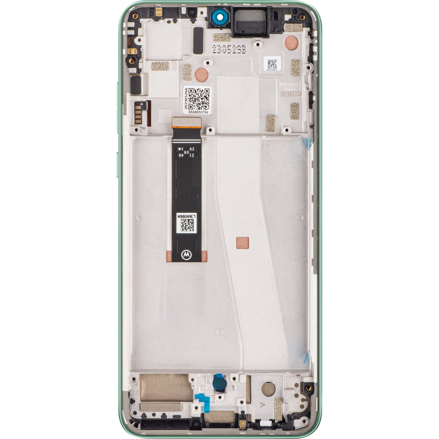 Motorola Edge 30 Neo dotykový displej, s rámom, zelený (Aqua Foam), servisný balíček 5D68C21406