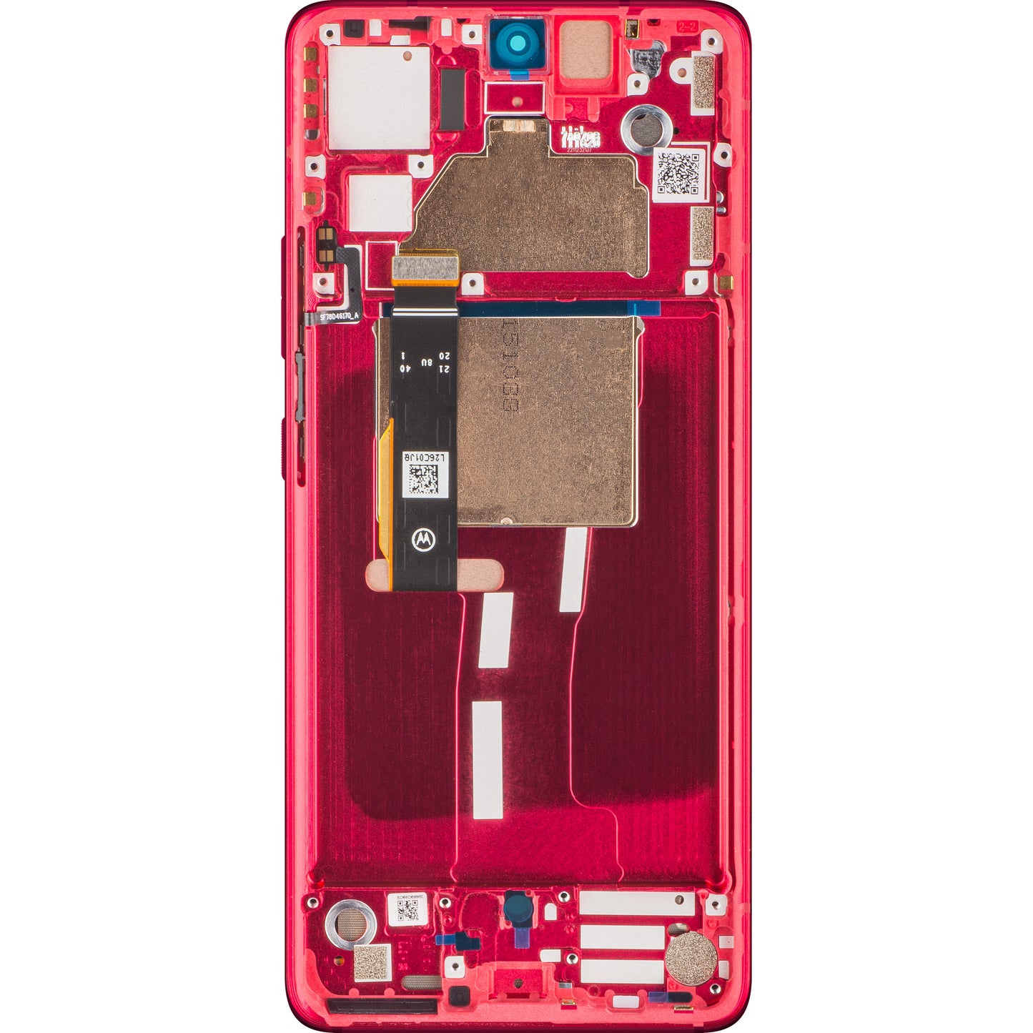 Motorola Edge 30 Fusion dotykový displej, s rámom, červený (Viva Magenta), servisný balík 5D68C22034