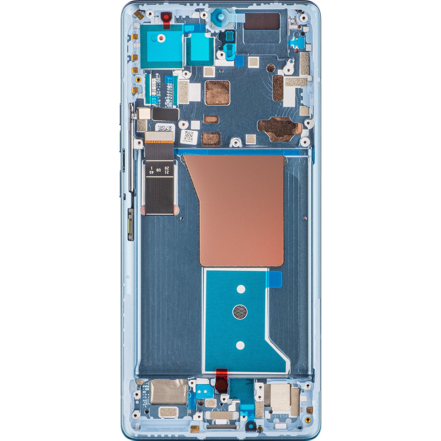 Motorola Edge 40 Pro dotykový displej s rámom, lunárne modrá, servisný balíček 5D68C22011