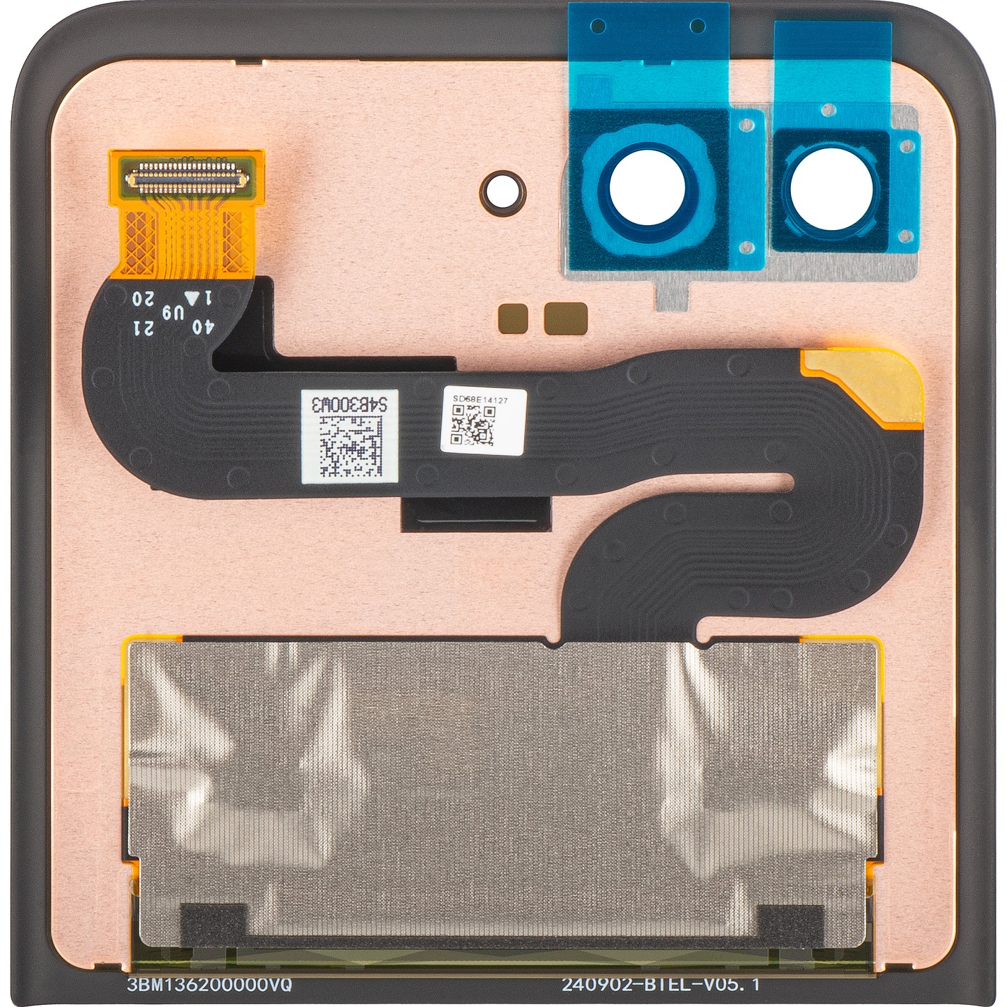 Display s dotykovým displejom Motorola Razr 2024 / Razr 50, Sub Outer, Service Pack 5D68C24805