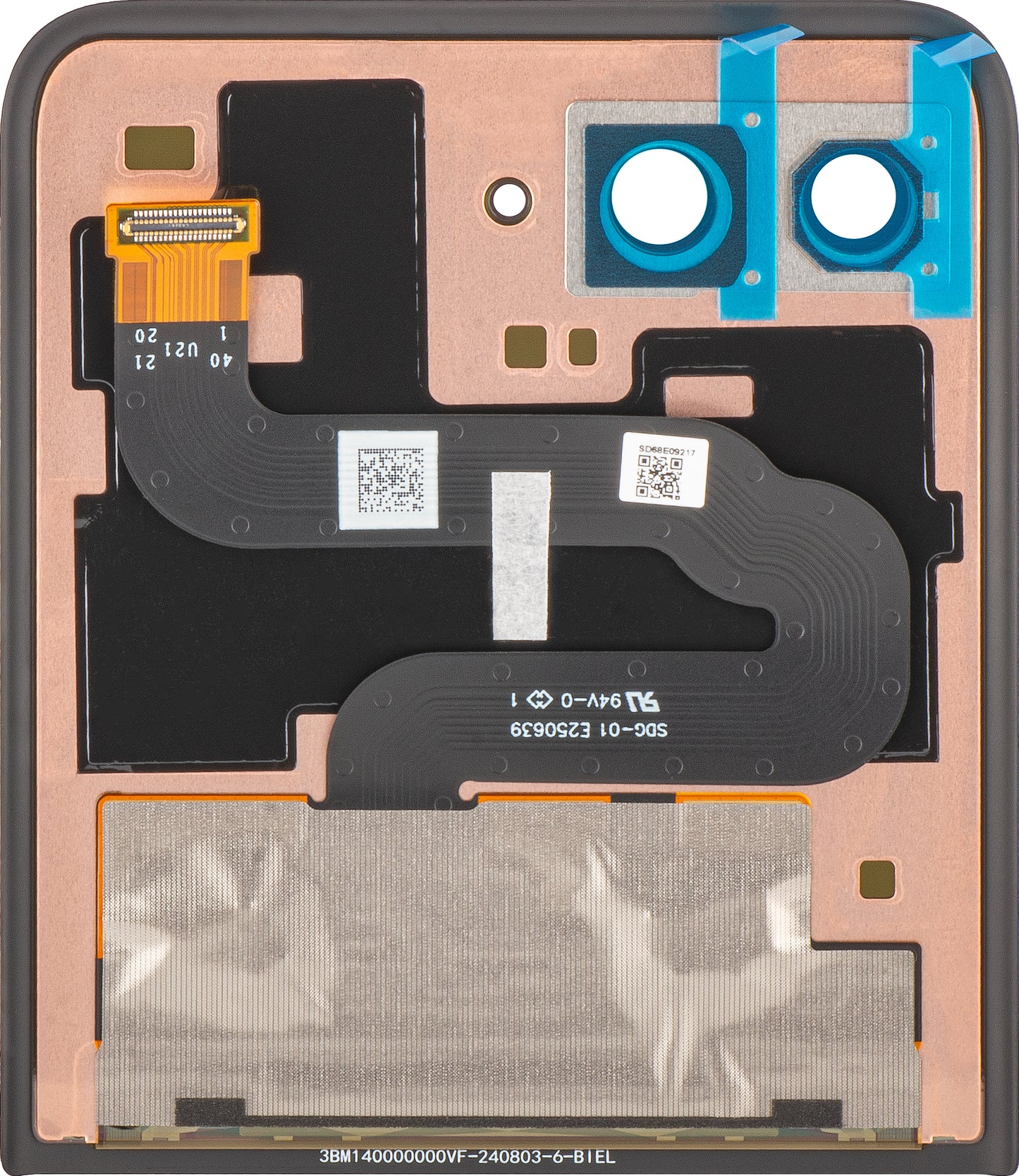 Display s dotykovou obrazovkou Motorola Razr+ 2025 / Razr+ 2024 / Razr 50 Ultra, Sub Outer, Service Pack 5D68C24593