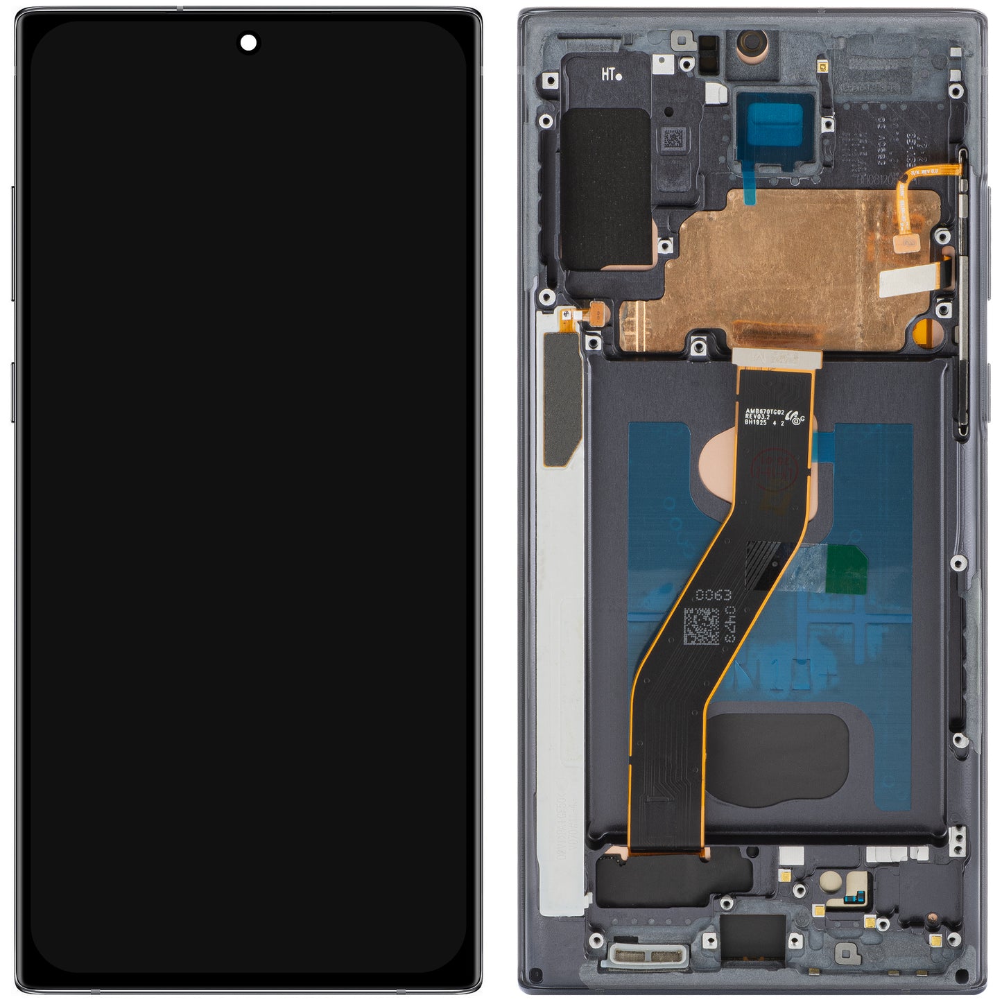 Displej s dotykovou obrazovkou MP kompatibilný so Samsung Galaxy Note 10+ N975, s rámom, verzia OLED, čierna