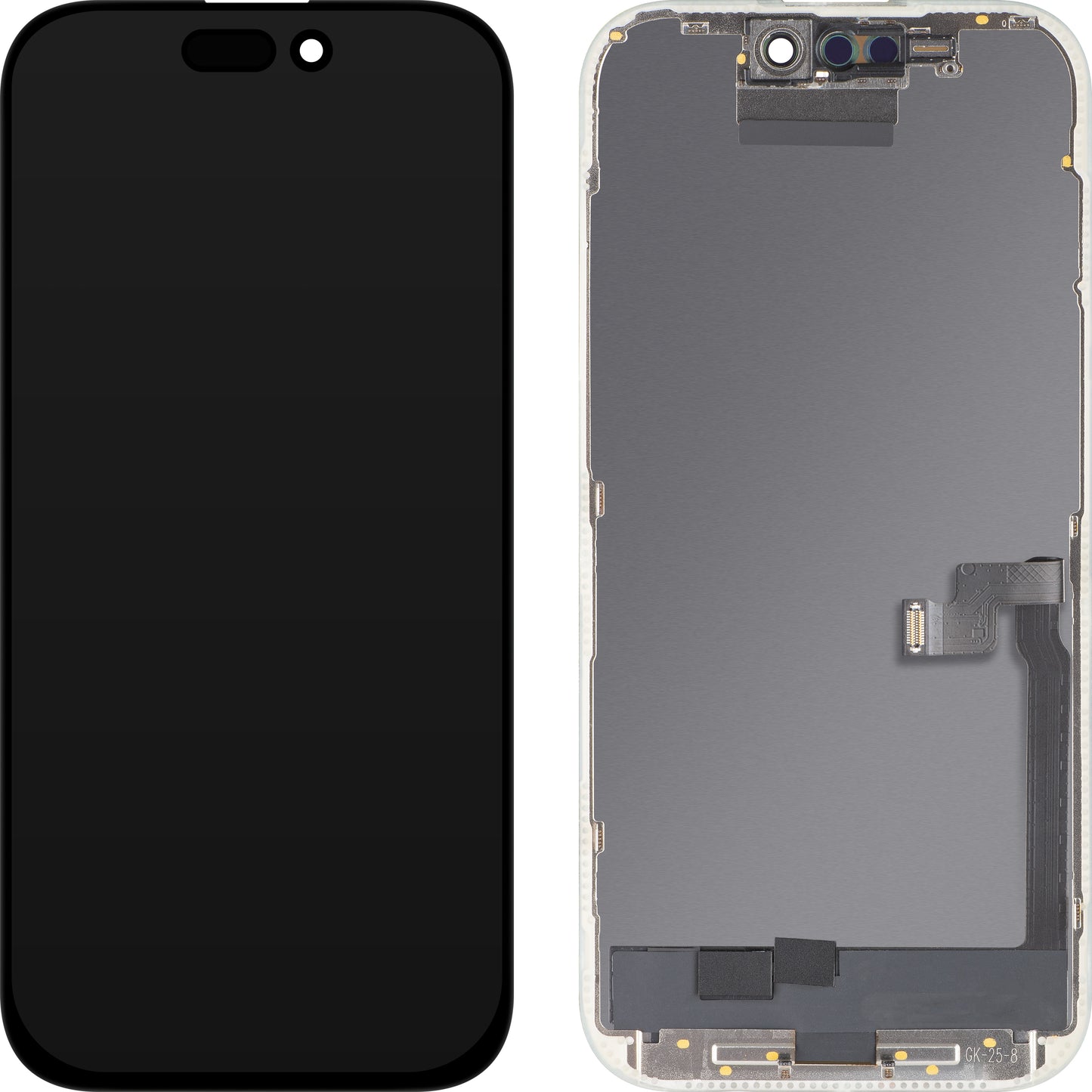 Displej s dotykovou obrazovkou MP kompatibilný s Apple iPhone 16 Pro, s rámom, verzia OLED FHD Diagnostic, čierna