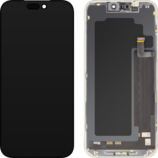 MP dotykový displej kompatibilný s Apple iPhone 17 Pro Max, s rámom, verzia Soft OLED FHD IC Movable, čierny