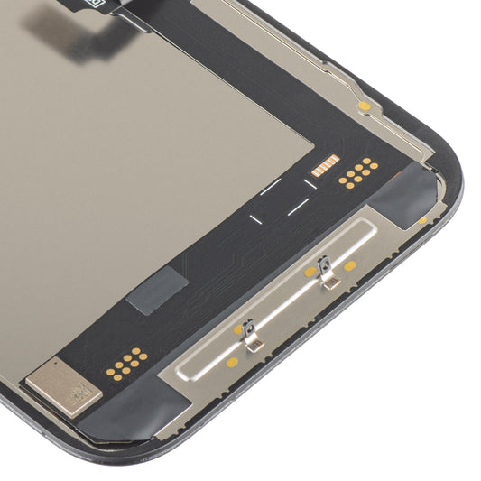 Displej s dotykovou obrazovkou MP kompatibilný s Apple iPhone 16, s rámom, verzia Soft OLED FHD 120Hz IC Movable, čierna