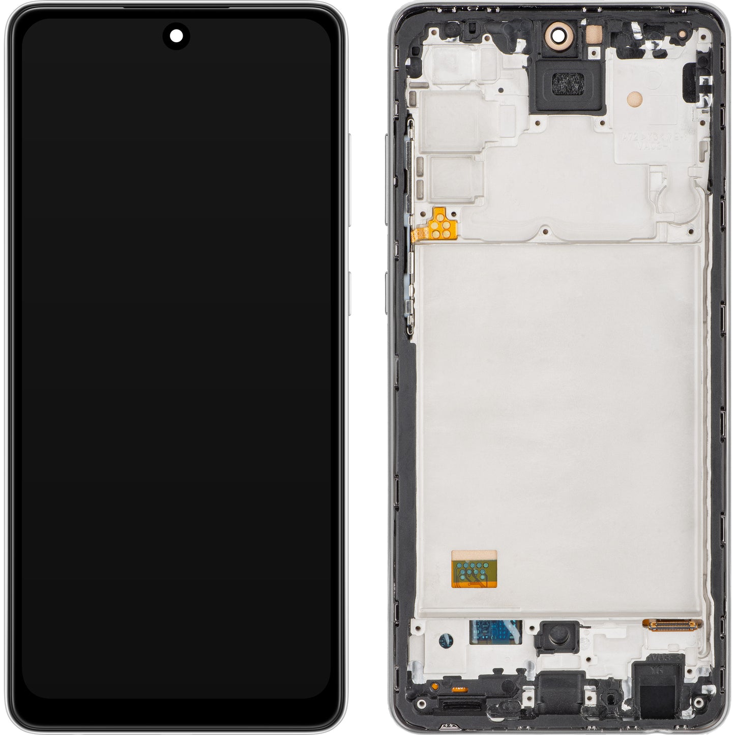 MP dotykový displej kompatibilný so Samsung Galaxy A72 A726 / A72 A725 5G A72 5G, s rámom, čierny