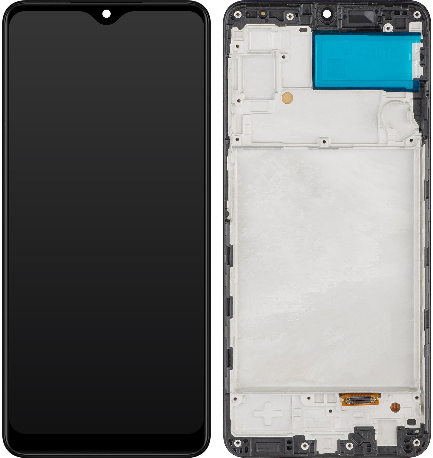 MP dotykový displej kompatibilný so Samsung Galaxy A22 A225, s rámom, verzia OLED, čierny