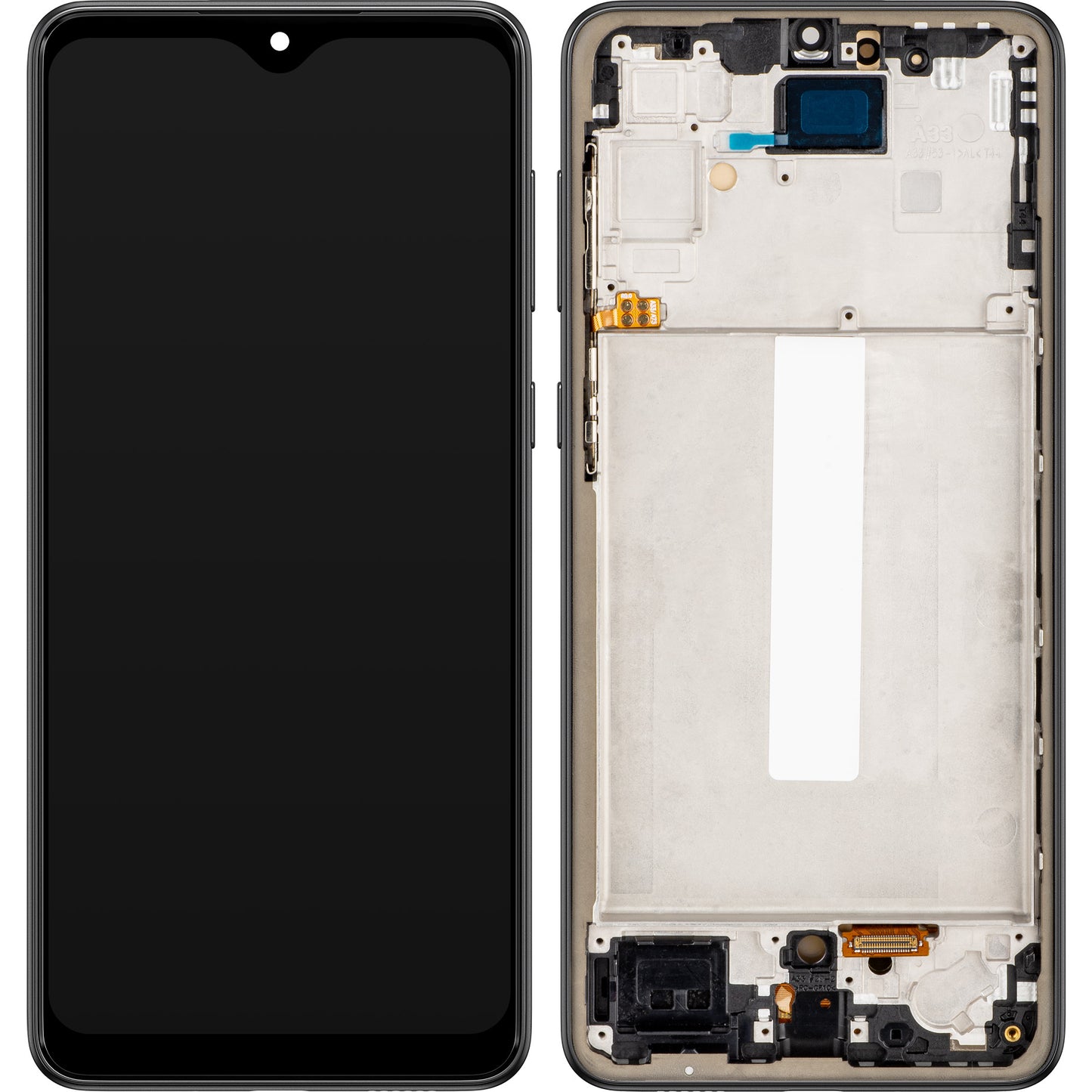 MP dotykový displej kompatibilný so Samsung Galaxy A33 5G A336, s rámom, verzia OLED, čierny