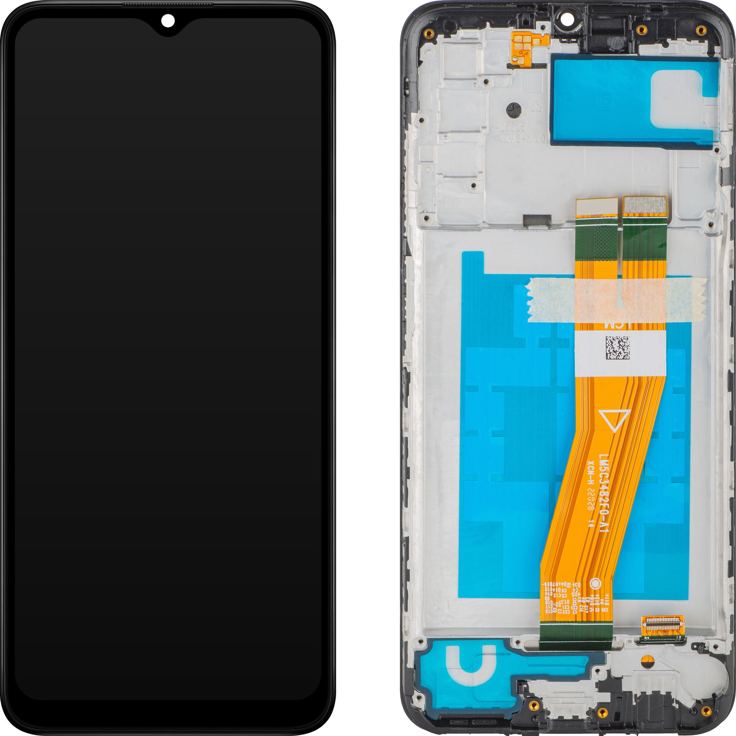 Displej s dotykovým MP kompatibilný s Samsung Galaxy A03s A037, s rámom, Verzia F, Čierna