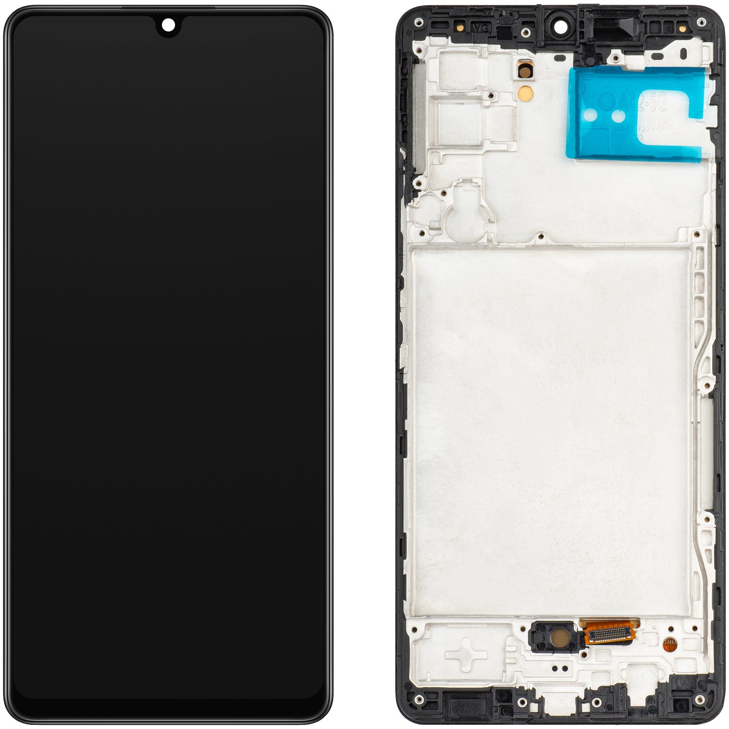 MP dotykový displej kompatibilný so Samsung Galaxy A42 5G A426, s rámom, verzia OLED, čierny