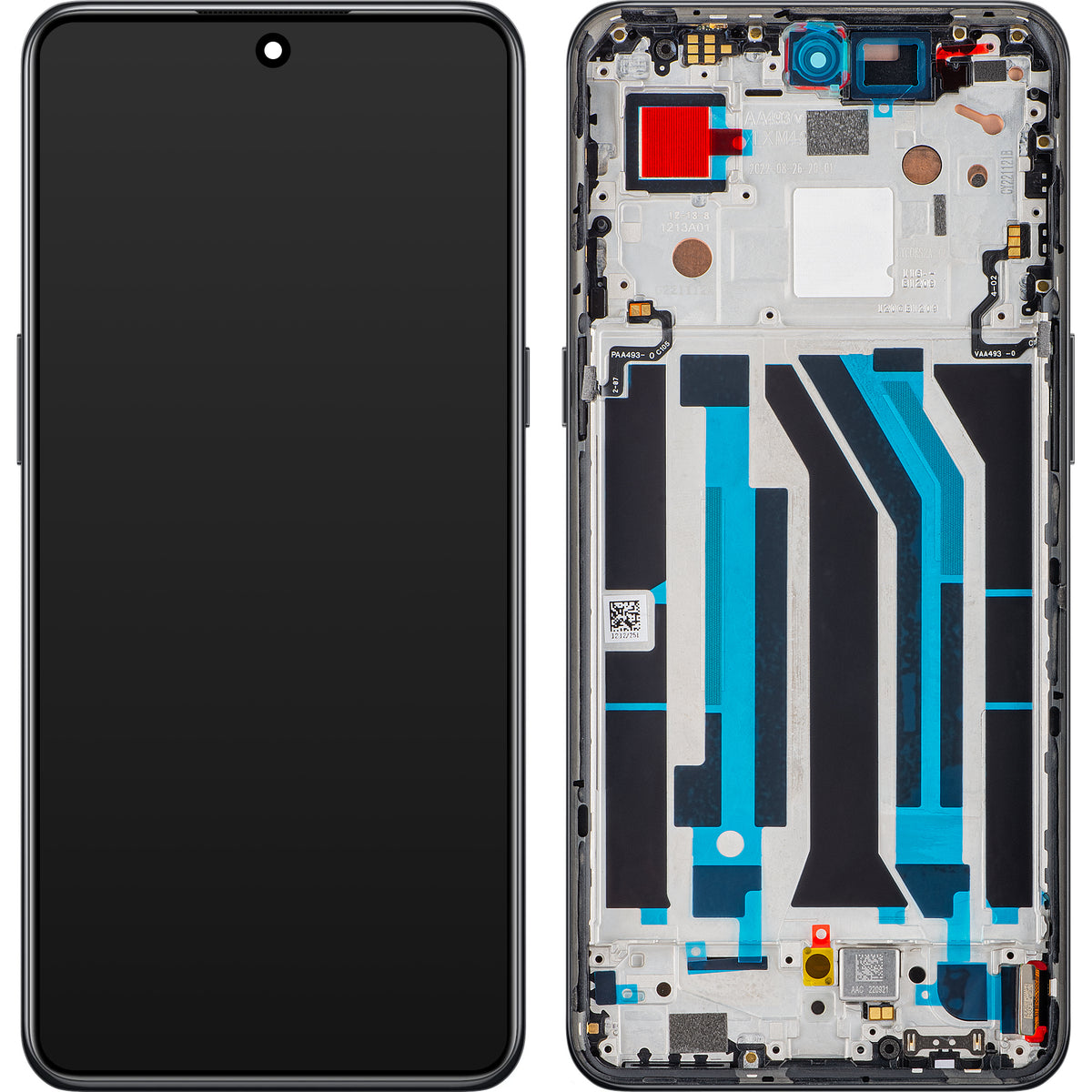 OnePlus 10T / Ace Pro Display with Touchscreen, with Frame, Black (Moonstone Black), Service Pack 4130326