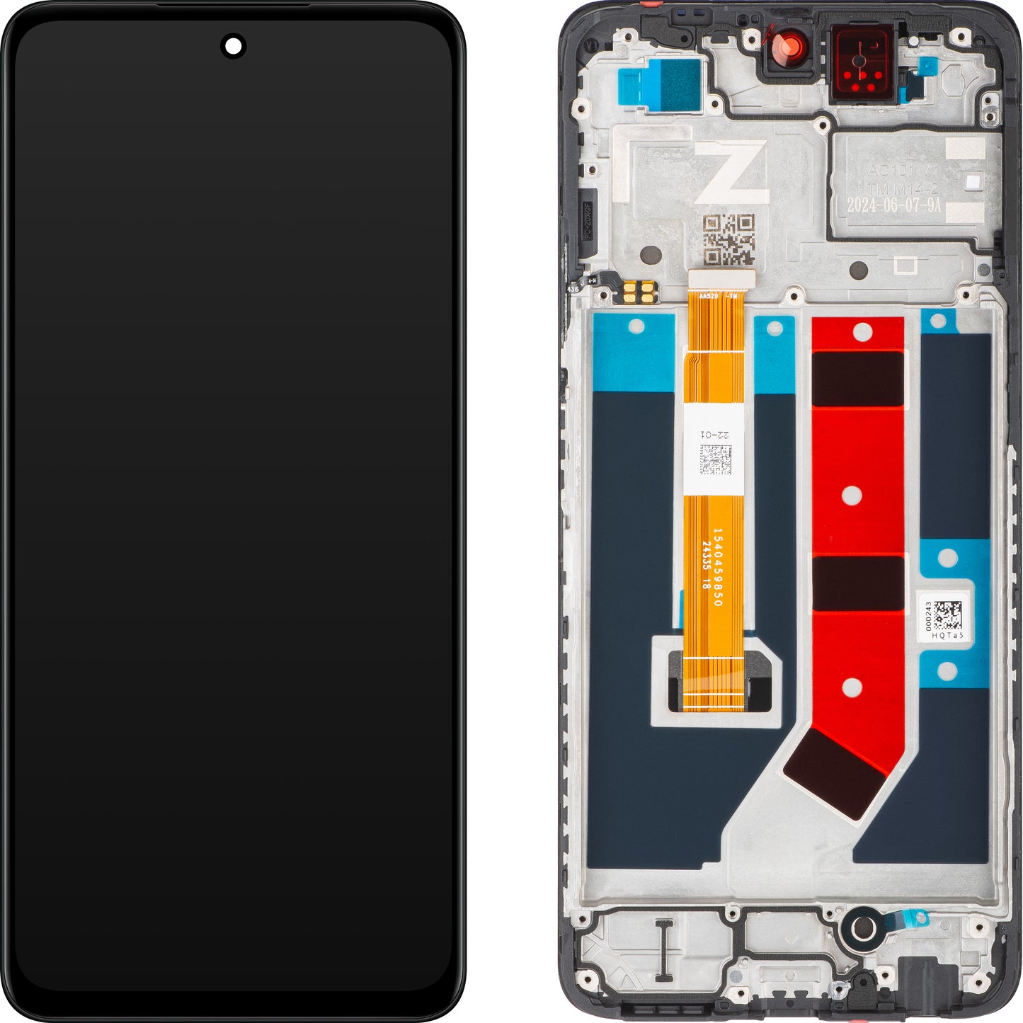 Dotykový displej Oppo A79, s rámom, čierny, servisný balíček 621029000103